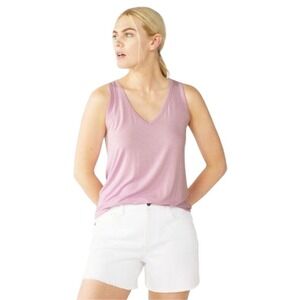 Nine West Womens XXL Purple Tank Top Soft 95% Rayon V-Neck Relaxed Easy‎ Fit NWT